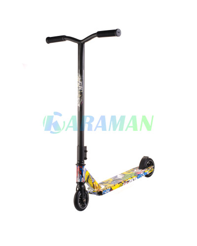 Трюковой самокат Scooter,колеса 110 мм PU алюминий 6+ Хип-хоп