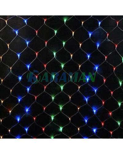 Світлодіодна Гірлянда Сітка 120 Led (1.5*1.5м) Мульти (різнокольорова)