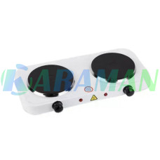 Настольная электрическая плита на 2 конфорки 2000W Hot Plate , двухкомфорочная электроплита 