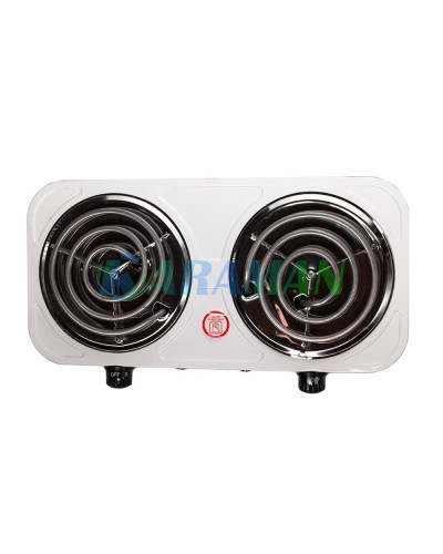 Плита електрична настільна на 2 конфорки Hot Plate, Кухонна побутова електроплита для дому