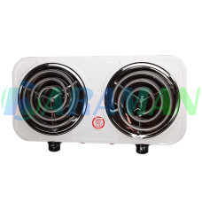 Плита электрическая настольная на 2 конфорки Hot Plate , Кухонная бытовая электроплита для дома 