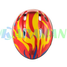 Детский шлем Helmet Fire для роликов, велосипеда 5+