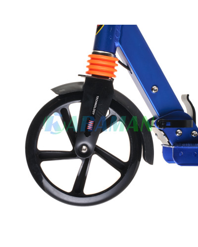 Самокат дитячий Urban Scooter колеса 200мм PU з дисковим гальмом Жовтий 10+