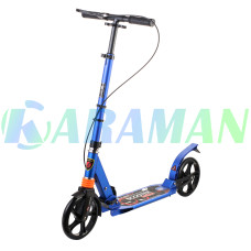 Самокат дитячий Urban Scooter колеса 200мм PU з дисковим гальмом Синій 10+