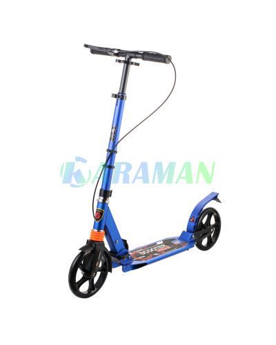 Самокат дитячий Urban Scooter колеса 200мм PU з дисковим гальмом Синій 10+
