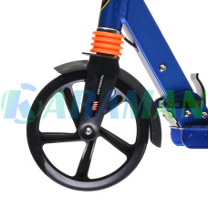 Самокат дитячий Urban Scooter колеса 200мм PU з дисковим гальмом Малиновий 10+