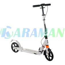 Самокат дитячий Urban Scooter колеса 200мм PU з дисковим гальмом Білий 10+