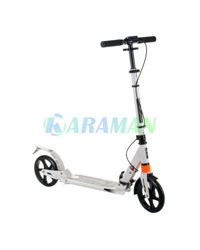 Самокат дитячий Urban Scooter колеса 200мм PU з дисковим гальмом Білий 10+