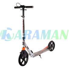 Самокат дитячий Urban Scooter колеса 230мм PU з ручним гальмом Білий10+