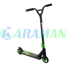 Трюковой самокат Scooter,колеса 110 мм PU алюминий 6+ Зеленый