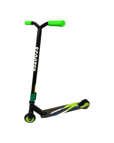 Трюковий самокат 110 мм, Зелений f10green(1ящ. =10 шт.)