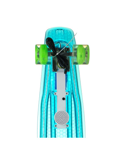 Пенниборд со светящейся доской Зелёный 850green (1ящ.=8шт.)