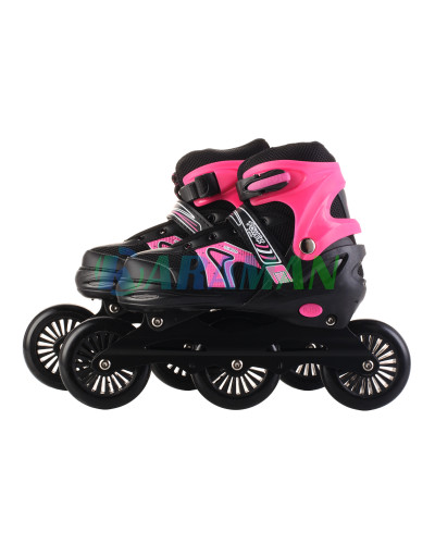 Ролики скоростные Speed Power,колеса 100мм PU (39-42) Малиновые