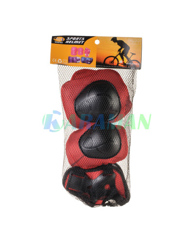 Раздвижные ролики Квады Quad Power + защита ,колеса PU (31-34) Красные