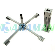 Подставка металлическая под зонт диаметр 3.5 HYC103black  (1ящ.=10шт.)