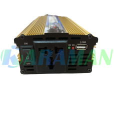 Преобразователь напряжения Power 1500 Вт 12v 220v инвертор 1500w 12в 220в DC to AC