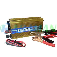 Перетворювач напруги Power 1500 Вт 12v 220v інвертор 1500w 12в 220в DC to AC
