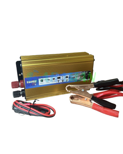 Преобразователь напряжения Power 1500 Вт 12v 220v инвертор 1500w 12в 220в DC to AC