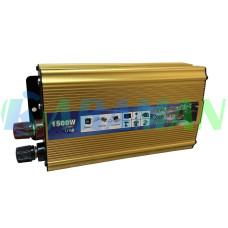 Перетворювач напруги Power 1500 Вт 12v 220v інвертор 1500w 12в 220в DC to AC