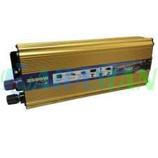 Преобразователь напряжения Power 2500 Вт 12v 220v инвертор 2500w 12в 220в DC to AC