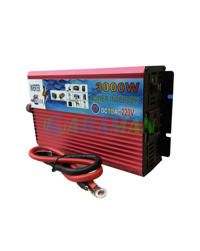 Преобразователь напряжения Power 3000 Вт 12v 220v инвертор 3000w 12в 220в DC to AC