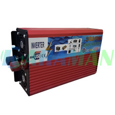 Перетворювач напруги Power 3000 Вт 12v 220v інвертор 3000w 12в 220в DC to AC