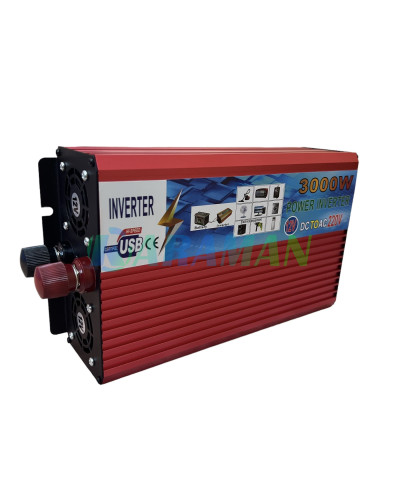 Преобразователь напряжения Power 3000 Вт 12v 220v инвертор 3000w 12в 220в DC to AC