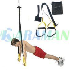 Тренувальні петлі TRX для кросфіту (тренажер для фітнесу та турніка) Чорно-жовтий