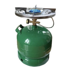 Газовий балон 5л Green Зелений комплект з пальником (1ящ.=4шт.)