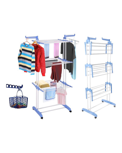 Сушарка для білизни підлогова Tiers Garment Rack With Wheels (1ящ.=6шт.)