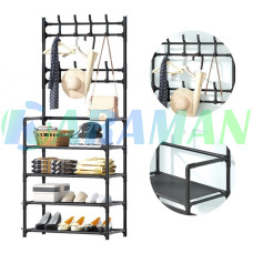 Універсальна вішалка для одягу New simple floor clothes rack 5 полиць 60*29.5*172см MA505 (1ящ.=16шт.)