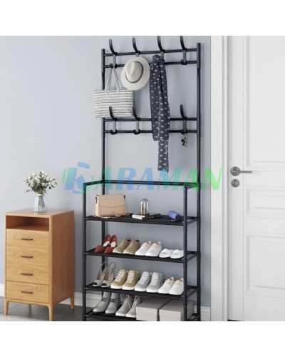 Універсальна вішалка для одягу New simple floor clothes rack 5 полиць 60*29.5*172см MA505 (1ящ.=16шт.)