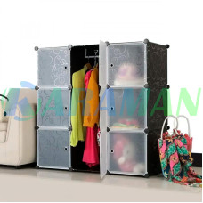 Пластиковий шкаф для одягу Storage Cabinet MP-39-61 на 9 секцій