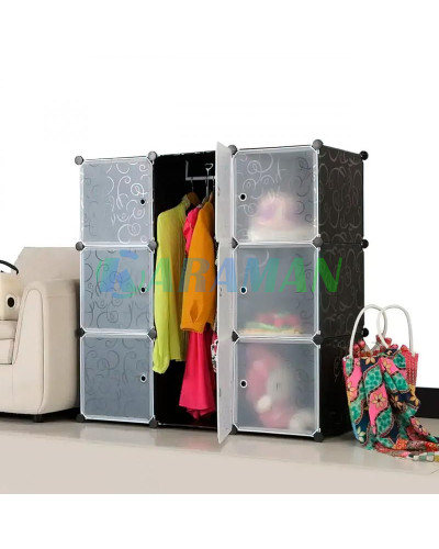 Пластиковий шкаф для одягу Storage Cabinet MP-39-61 на 9 секцій