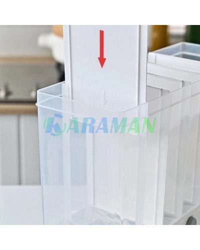 Органайзер настінний для приправ, круп Multifunctional household rice bucket