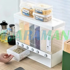 Органайзер настінний для приправ, круп Multifunctional household rice bucket