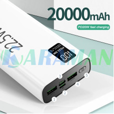 Повербанк Power Bank 20000 mAh 22.5W быстрая зарядка 