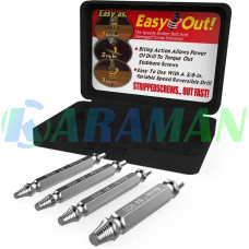 Набір екстракторів для вилучення зламаних саморізів та болтів Easy Out Tool