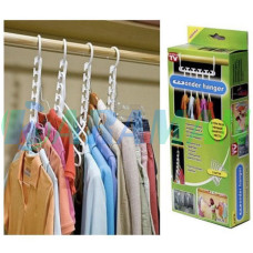 Вешалка для одежды чудо органайзер для экономии места Wonder Hangers набор 8 шт (1ящ.=100шт.