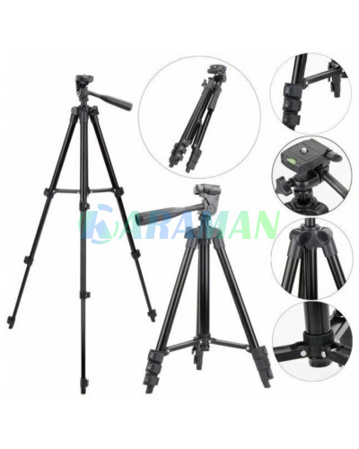 Телескопічний Штатив Tripod 3120 для камери або телефону трипод Чорний Телескопічний Штатив Tripod 3120 для камери або телефону трипод Чорний