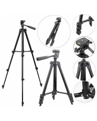 Штатив телескопический Tripod 3120 для камеры или телефона трипод Черный Штатив телескопический Tripod 3120 для камеры или телефона трипод Черный