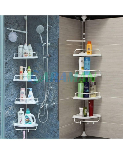 Угловая полка для ванной комнаты Multi Corner Shelf, металлическая MA224 (1ящ.=12шт.) Угловая полка для ванной комнаты Multi Corner Shelf, металлическая MA224 (1ящ.=12шт.)