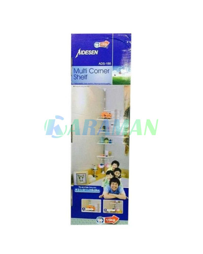Угловая полка для ванной комнаты Multi Corner Shelf, металлическая MA224 (1ящ.=12шт.) Угловая полка для ванной комнаты Multi Corner Shelf, металлическая MA224 (1ящ.=12шт.)