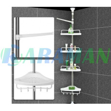 Угловая полка для ванной комнаты Multi Corner Shelf, металлическая MA224 (1ящ.=12шт.)