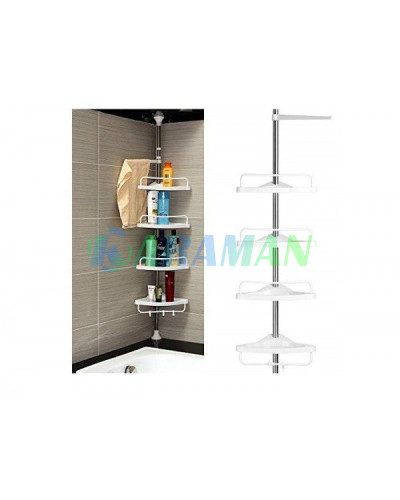 Кутова полиця для ванної кімнати Multi Corner Shelf, металева MA224 (1ящ.=12шт.)
