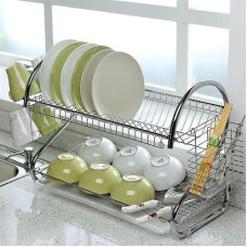 Стійка для зберігання посуду в ергономічному дизайні kitchen storage rack (1ящ.=14шт.)