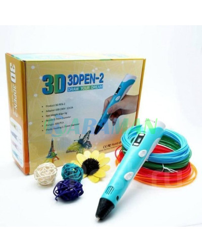 3D-ручка з дисплеєм для малювання 3D Pen 2 з комплектом пластику