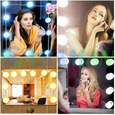 Підсвітка для гримерного дзеркала для макіяжу Mirror lights-meet different 10 LED-лампочок