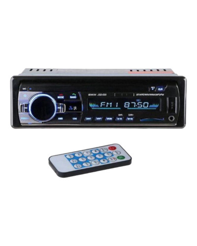 Автомагнитола Jsd 520 1din Bluetooth+USB+SD+AUX 4x60W MA465 (1ящ.=20шт.)
