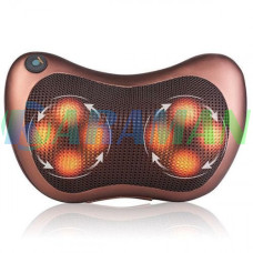 Массажная инфракрасная подушка Massage Pillow / Роликовый массажер для шеи и тела с подогревом (1ящ.=25шт.)
